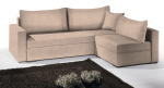 Γωνιακός καναπές Kleio-215φ 160β-Μπεζ