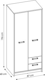 Ντουλάπα Nebraska δίφυλλη - Image 4