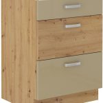 Επιδαπέδιο ντουλάπι Artista 60 D 3S BB-Capuccino