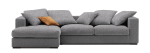 Γωνιακός καναπές Pilo-Προσαρμόσιμη-225φ 145β εκ.-Γκρι Anoixto (Star4614)