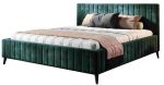 Επενδυμένο κρεβάτι Margo-140 x 200-Prasino