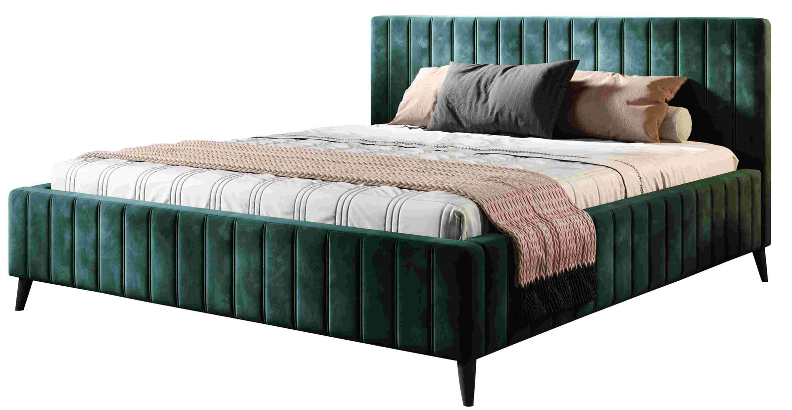 _Wersal 19 10 16 Maggie SR Επενδυμένο κρεβάτι Margo-140 x 200-Prasino - Image 1