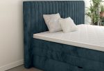 Επενδυμένο κρεβάτι Melantha με στρώμα και ανώστρωμα-160 x 200-Petrol - Image 6