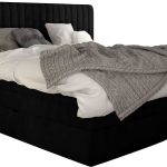 Επενδυμένο κρεβάτι Melantha με στρώμα και ανώστρωμα-160 x 200-Mauro