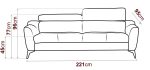 Καναπές Phaedra τριθέσιος - Image 3