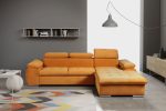 Γωνιακός καναπές Piemonte-Δεξιά-Portokali - Image 2