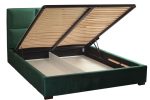 Επενδυμένο κρεβάτι Rehhag-Prasino-140 x 200-Χωρίς μηχανισμό ανύψωσης - Image 2