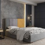 Επενδυμένο κρεβάτι Nasty-140 x 200-Χωρίς μηχανισμό ανύψωσης