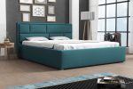 Επενδυμένο κρεβάτι Deco-140 x 200-Petrol - Image 2