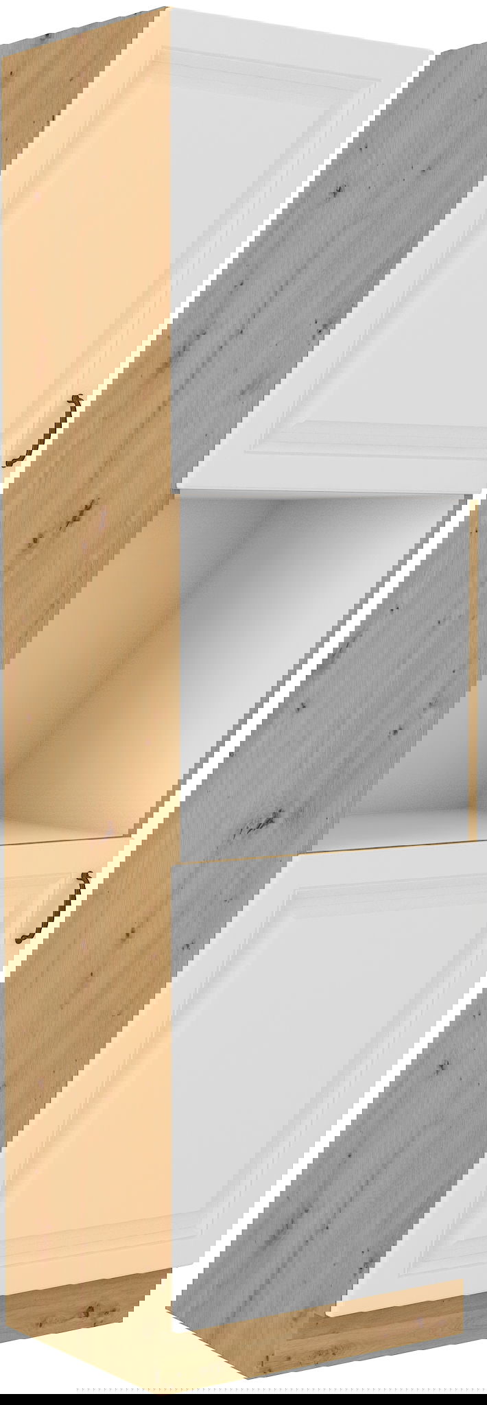 image_380837_60_dp-210_2f_stilo_wh Επιδαπέδιο ντουλάπι Yvette 60 DP-210 2F-Λευκό - Image 1