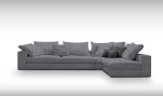 Γωνιακός καναπές Loft-Προσαρμόσιμη-295φ 165β εκ.-Γκρι - Image 2