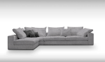 Γωνιακός καναπές Loft-Προσαρμόσιμη-315φ 185β εκ.-Γκρι Anoixto - Image 2