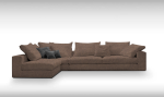 Γωνιακός καναπές Loft-Προσαρμόσιμη-315φ 185β εκ.-Σοκολατί - Image 2