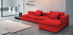 Γωνιακός καναπές Lory-300φ 155β εκ.-Κόκκινο - Image 2