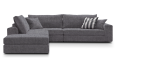 Γωνιακός καναπές Mission Plus-Προσαρμόσιμη-265φ 210β εκ.-Γκρι - Image 2