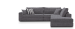 Γωνιακός καναπές Mission Plus-Προσαρμόσιμη-285φ 230β εκ.-Γκρι - Image 2