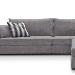 Γωνιακός καναπές Mission Plus-Προσαρμόσιμη-265φ 210β εκ.-Γκρι Anoixto