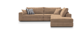 Γωνιακός καναπές Mission Plus-Προσαρμόσιμη-265φ 210β εκ.-Sand - Image 2
