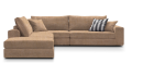 Γωνιακός καναπές Mission Plus-Προσαρμόσιμη-285φ 230β εκ.-Sand - Image 2