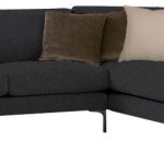 Γωνιακός καναπές Senso-Αριστερή-250φ 180β εκ.-Μαύρο