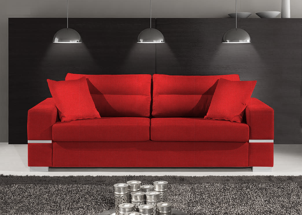 image_38716_fenia4623 Καναπές Φένια Τριθέσιος-230φ 90β εκ.-Κόκκινο - Image 1
