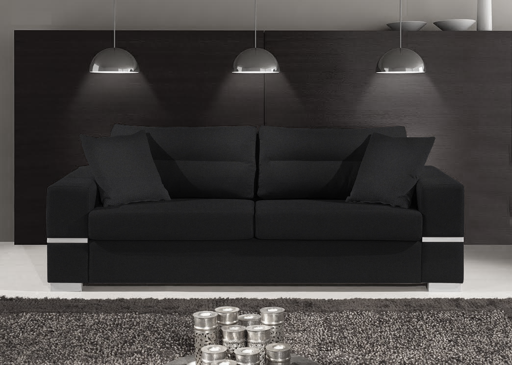 image_38721_fenia4619_3 Καναπές Φένια Τριθέσιος-210φ 90β εκ.-Μαύρο - Image 1