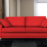 Καναπές Matrix Τριθέσιος-210φ 90β εκ.-Κόκκινο