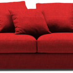 Καναπές Pilo Τριθέσιος-205φ 90β εκ.-Κόκκινο