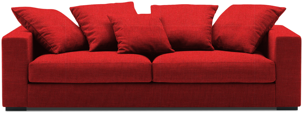 image_38909_pilo4623_2 Καναπές Pilo Τριθέσιος-225φ 90β εκ-Κόκκινο - Image 1