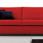 Καναπές Smart Τριθέσιος-185φ 90β εκ-Κόκκινο