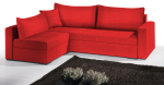 Γωνιακός καναπές Kleio-215φ 160β-Κόκκινο - Image 3
