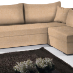 Γωνιακός καναπές Kleio-195φ 140β-Sand