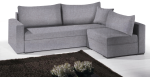 Γωνιακός καναπές Kleio-195φ 140β-Γκρι