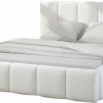 Κρεβάτι Edvi-160 x 200-Leuko-Χωρίς μηχανισμό ανύψωσης