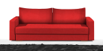 Καναπές Kleio Τριθέσιος-215φ 80β εκ.-Κόκκινο - Image 2