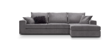 Γωνιακός καναπές Mission-Προσαρμόσιμη-230φ 145β εκ.-Γκρι Anoixto - Image 2