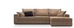 Γωνιακός καναπές Mission-Προσαρμόσιμη-230φ 145β εκ.-Sand