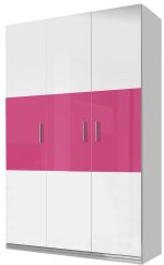 Ντουλάπα Raj 3 τρίφυλλη-Roz - Image 4