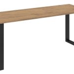 Τραπέζι Kingsale-185 x 67-Φυσικό σκούρο