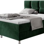 Επενδυμένο κρεβάτι Dave-Prasino-160 x 200