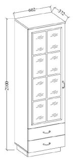 Βιτρίνα Yvette 60 1D2S - Image 3