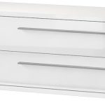 Έπιπλο τηλεόρασης Realm 1D2S-Μήκος: 135 εκ.-Λευκό