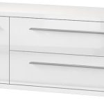 Έπιπλο τηλεόρασης Realm 1D2S-Μήκος: 150 εκ.-Λευκό