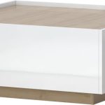 Τραπεζάκι σαλονιού Toss-Φυσικό-Λευκό