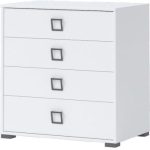 Συρταριέρα Riddle 4S-Λευκό