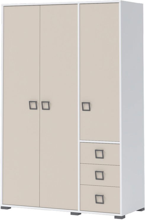 image_429574_g33-15-1 Γκαρνταρόμπα τρίφυλλη Riddle 3D3S-Λευκό-Sand - Image 1