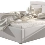 Επενδυμένο κρεβάτι Belluga-Leuko-160 x 200-Με μηχανισμό ανύψωσης