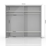 Ντουλάπα τετράφυλλη Toscana 4D - Image 3