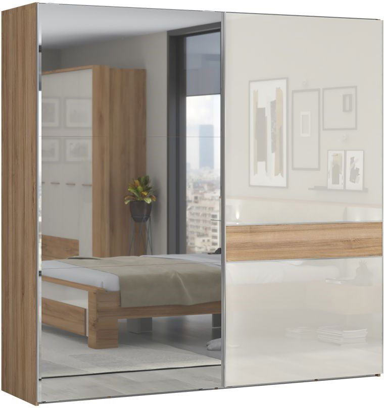 image_441619_kol Ντουλάπα συρόμενη Giallo 230 με καθρέπτη - Image 1