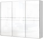 Ντουλάπα συρόμενη τρίφυλλη Realm 280-Λευκό